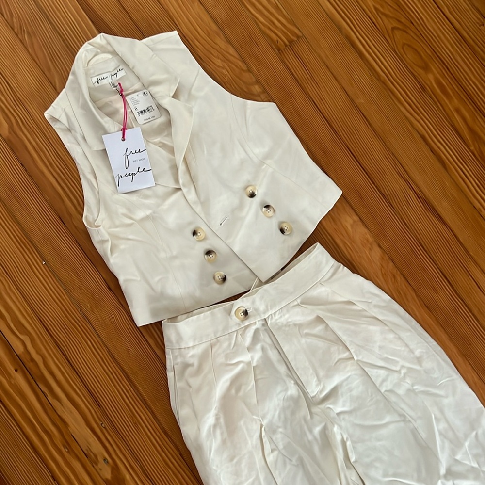 Free People vest suit set